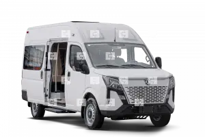 Бизнес-купе VIP с белым салоном 13 +1 Dongfeng K33-561